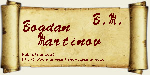 Bogdan Martinov vizit kartica